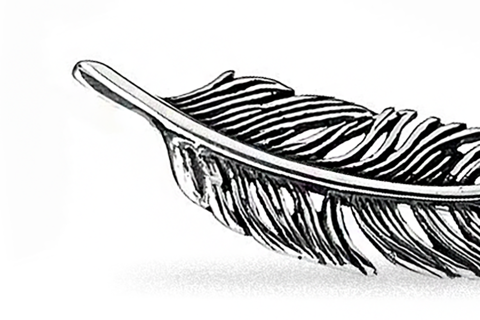 Silver Feather Brooch SA395400410 1 Silver Feather Brooch SA395400410 1
