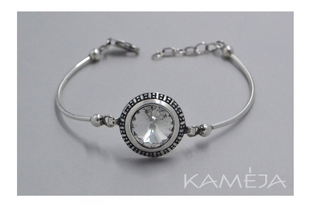Sidabrinė apyrankė su Swarovski krištolu AP349400710 3 Sidabrinė apyrankė su Swarovski krištolu AP349400710 3