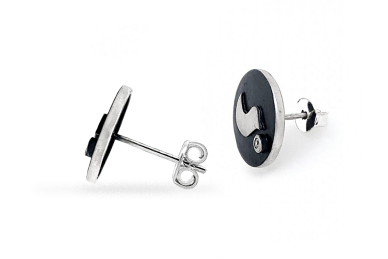 Round Bird Earrings 1