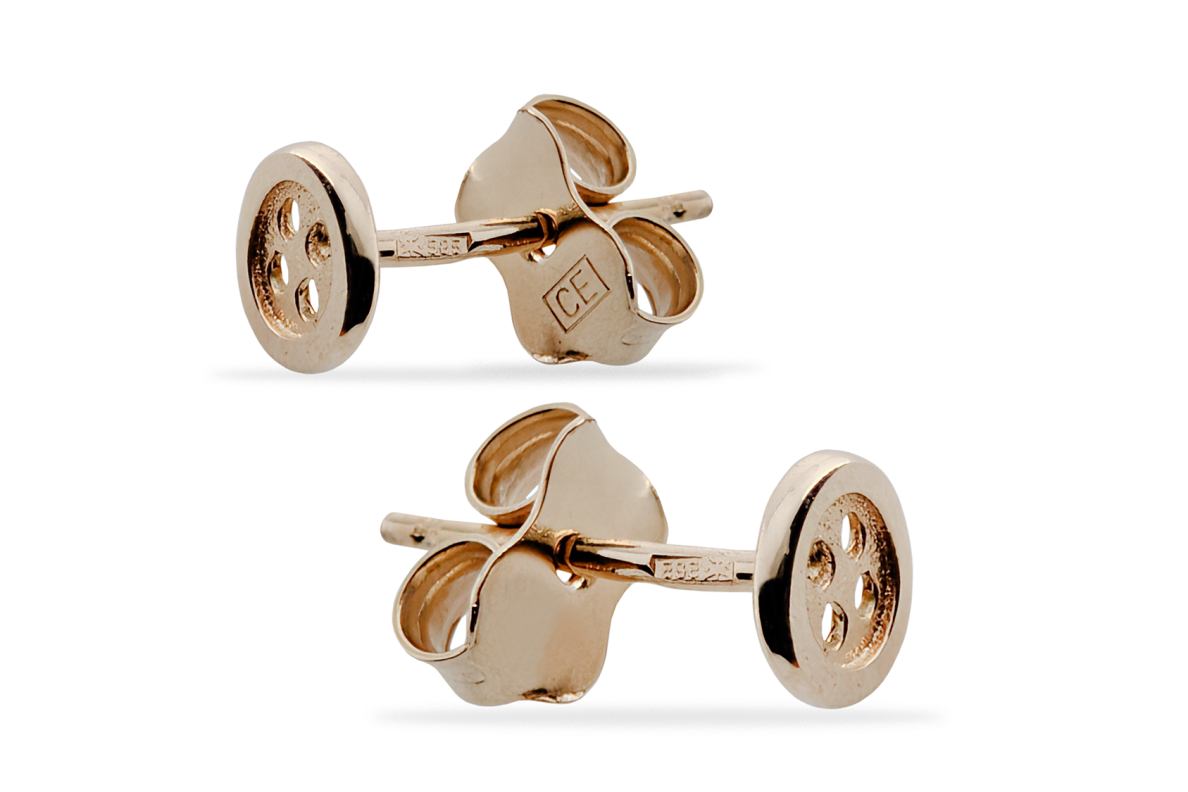 Golden earrings - Buttons