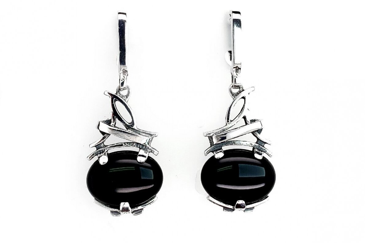 Earrings with black onyx A0536251600