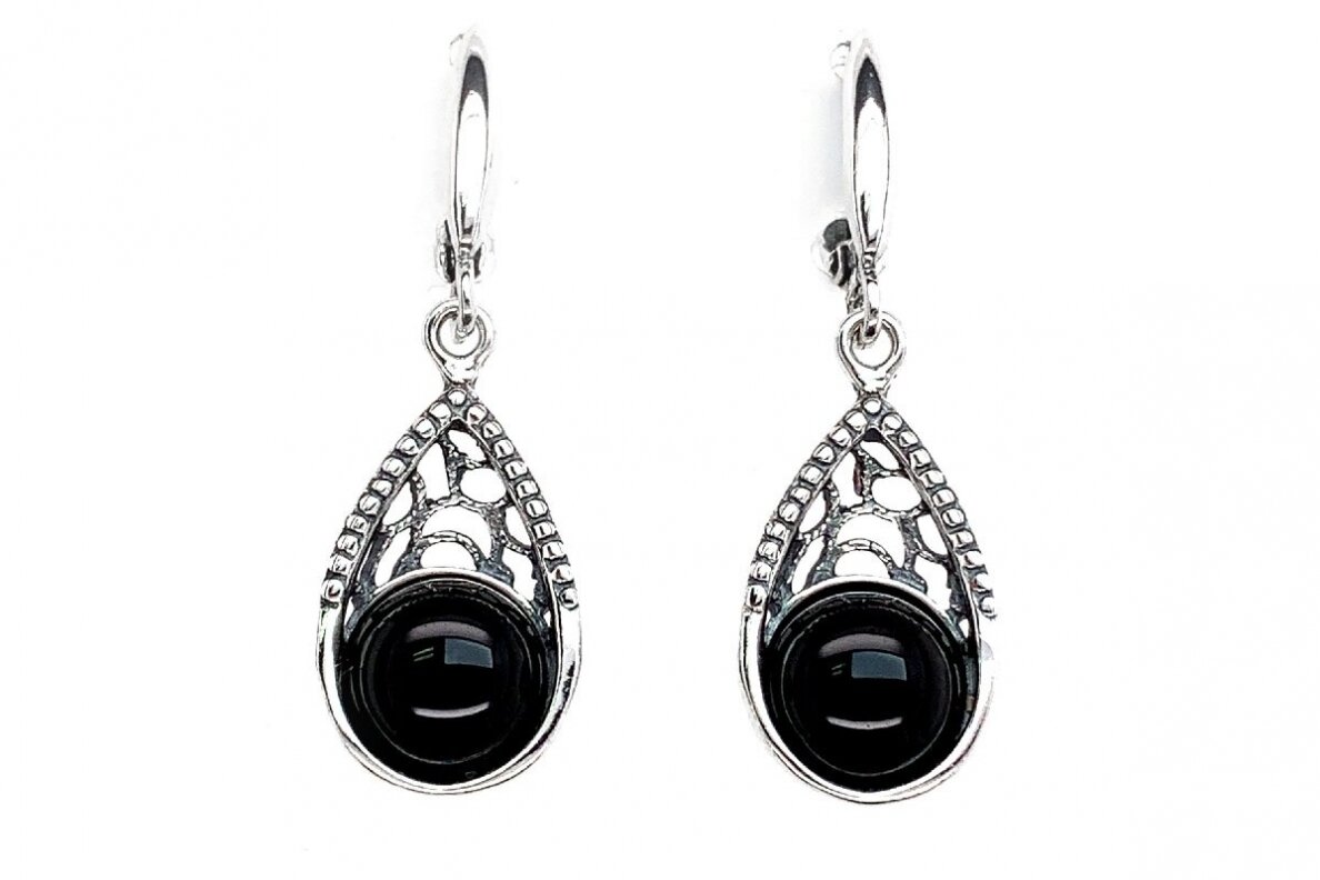 Earrings with black onyx A2853350640 Earrings with black onyx A2853350640