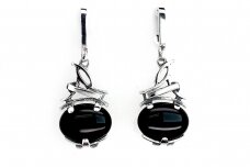 Earrings with black onyx A0536251600