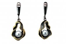 Rhodium and Gold plated Earrings A3224600660