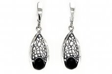 Earrings with black onyx A2803350540