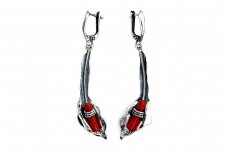 Earrings with coral A0885300680