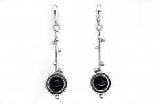 Earrings with onyx A1709251270