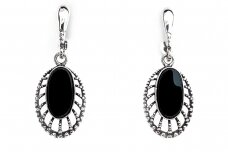 Earrings with black onyx A2236250980