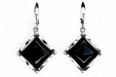 Earrings with black onyx A2427301130