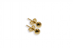Gold stud earrings AU19527