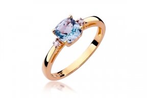 Gold ring with topaz W003