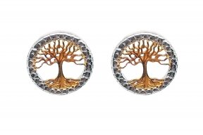 Earrings small tree