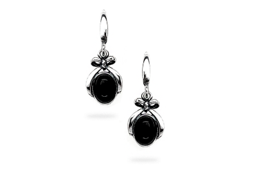 Earrings with black onyx A1862350340