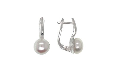 Earrings with cultivated freshwater pearl A1592350520