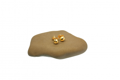 Gold stud earrings AU19527 1