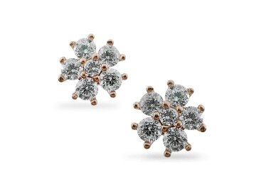 Gold earrings - Flowers Gold earrings - Flowers