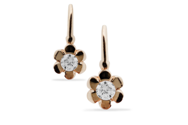 Golden earrings - Flowers Golden earrings - Flowers