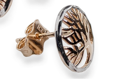 Gold earrings - Trees 2 Gold earrings - Trees 2