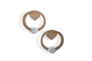 Gold earrings - Hearts