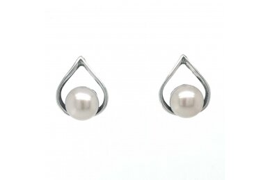 Earrings with cultivated freshwater pearl A2510400300