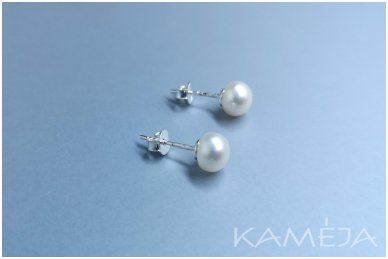 Minimalistiniai auskarai su perlais 2
