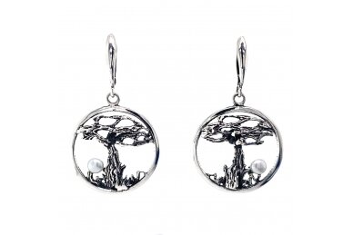 Tree Silver Earrings
