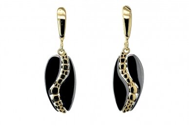 Rhodium & Gold plated Earrings A3236800570 1