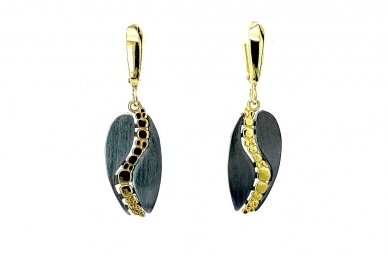 Rhodium & Gold plated Earrings A3236800600