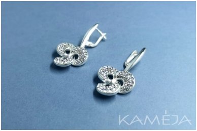 Earrings with Crystal Glass 1
