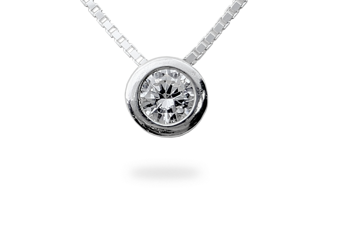 Silver chain with Zircon 7 Silver chain with Zircon 7