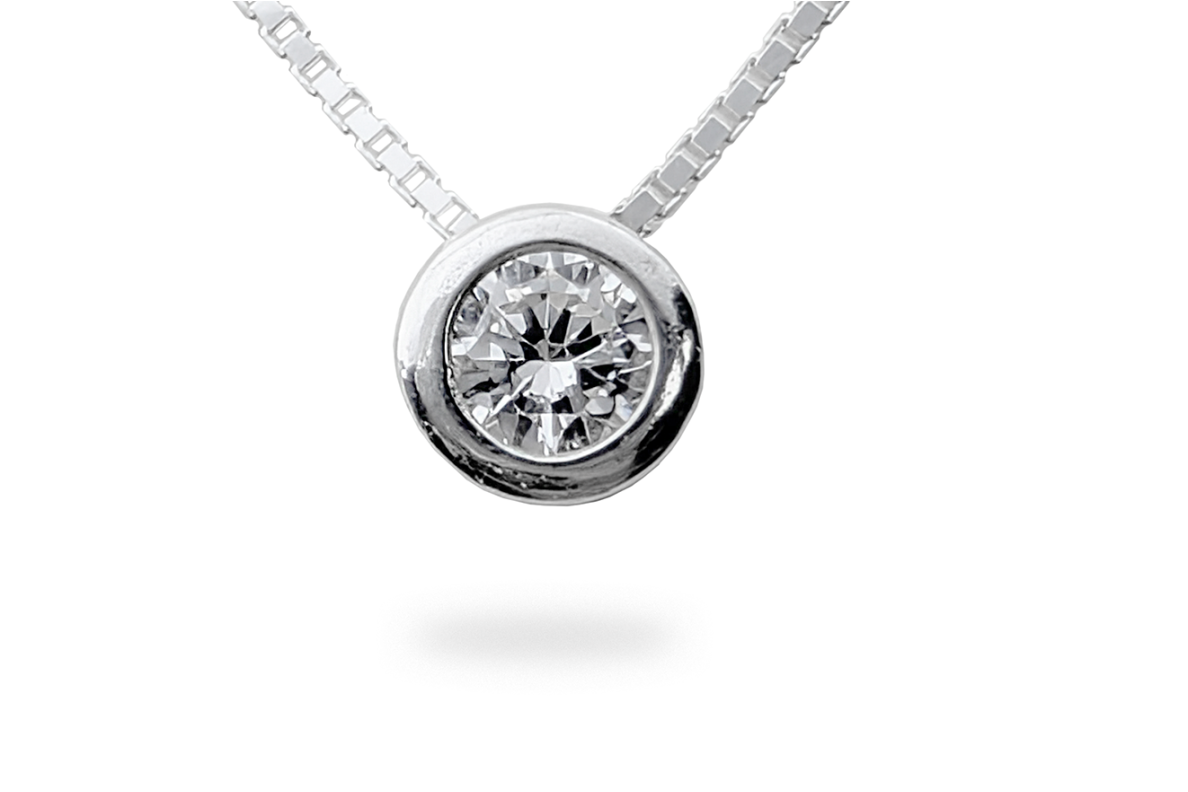 Silver chain with Zircon 4 Silver chain with Zircon 4