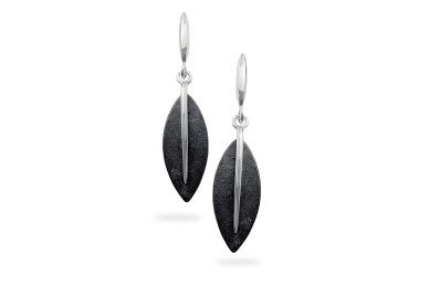 Silver oxidized earrings - Leaves Silver oxidized earrings - Leaves