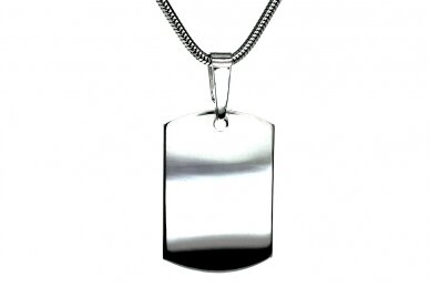 Sterling Silver Military Plate Pendant 2