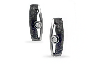 Silver earrings with zircon AU0000500260 2