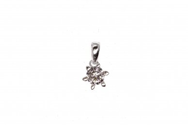 Silver pendant with zircon - Star P0000400150 1