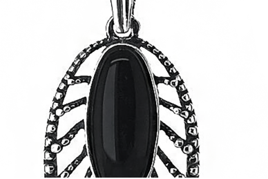 Black Onyx Pendant  P1711300460 2