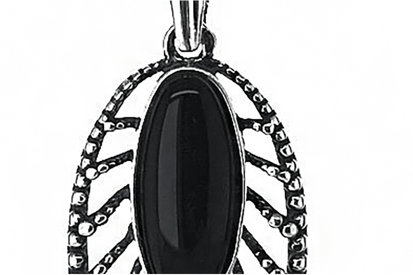Black Onyx Pendant  P1711300460 2