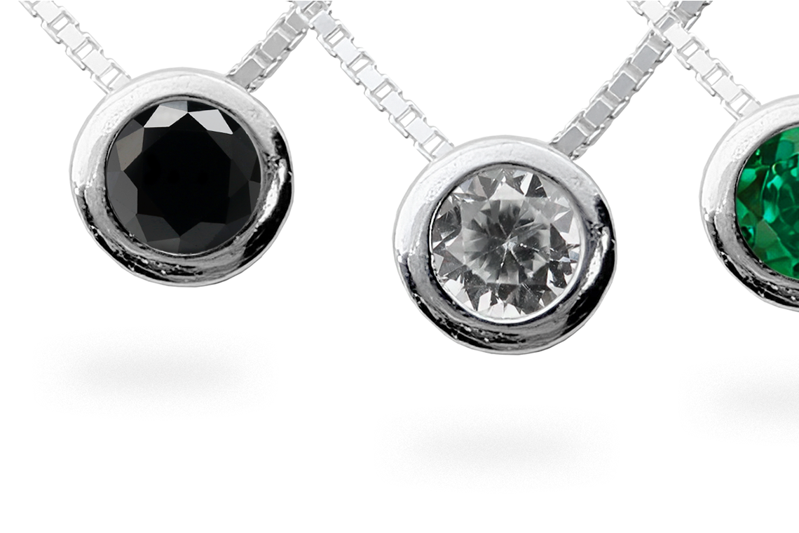 Silver chain with Zircon 1 Silver chain with Zircon 1