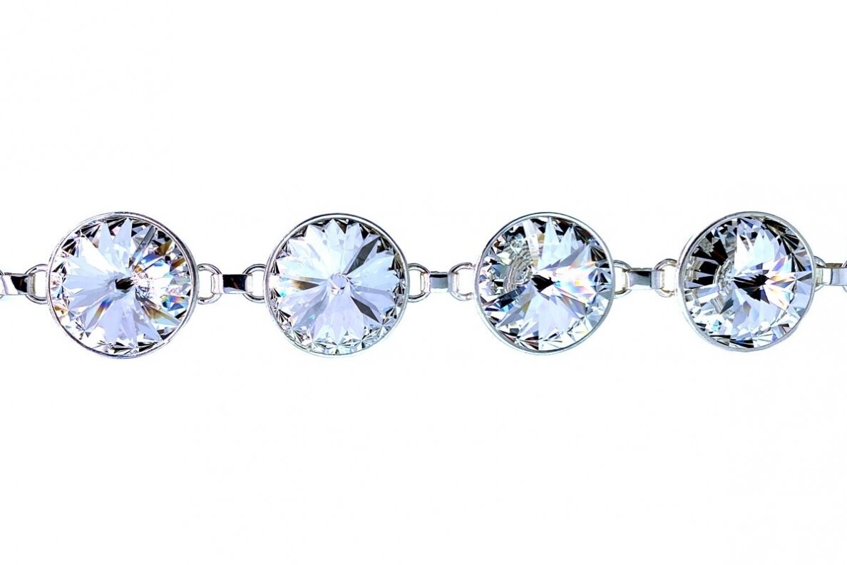 Sidabrinė apyrankė su Swarovski krištolu AP337352150