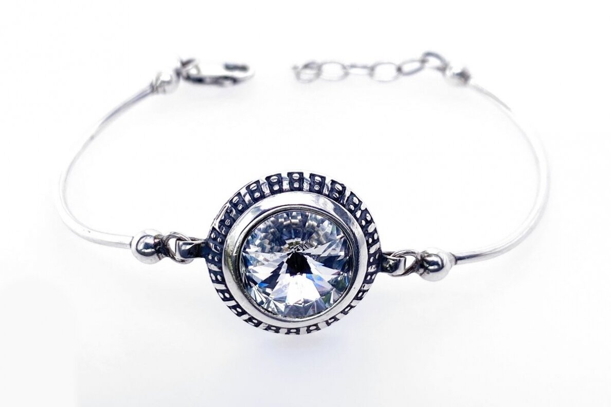 Sidabrinė apyrankė su Swarovski krištolu AP349400710 Sidabrinė apyrankė su Swarovski krištolu AP349400710