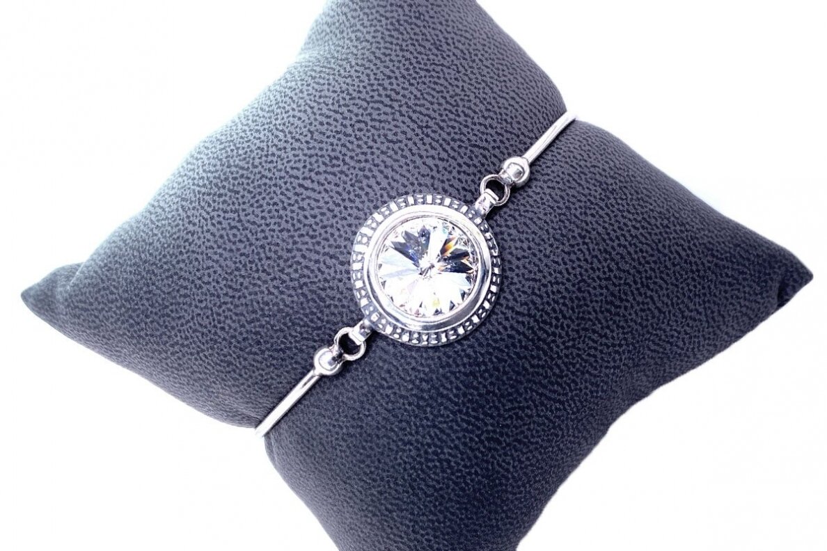 Sidabrinė apyrankė su Swarovski krištolu AP349400710 1 Sidabrinė apyrankė su Swarovski krištolu AP349400710 1