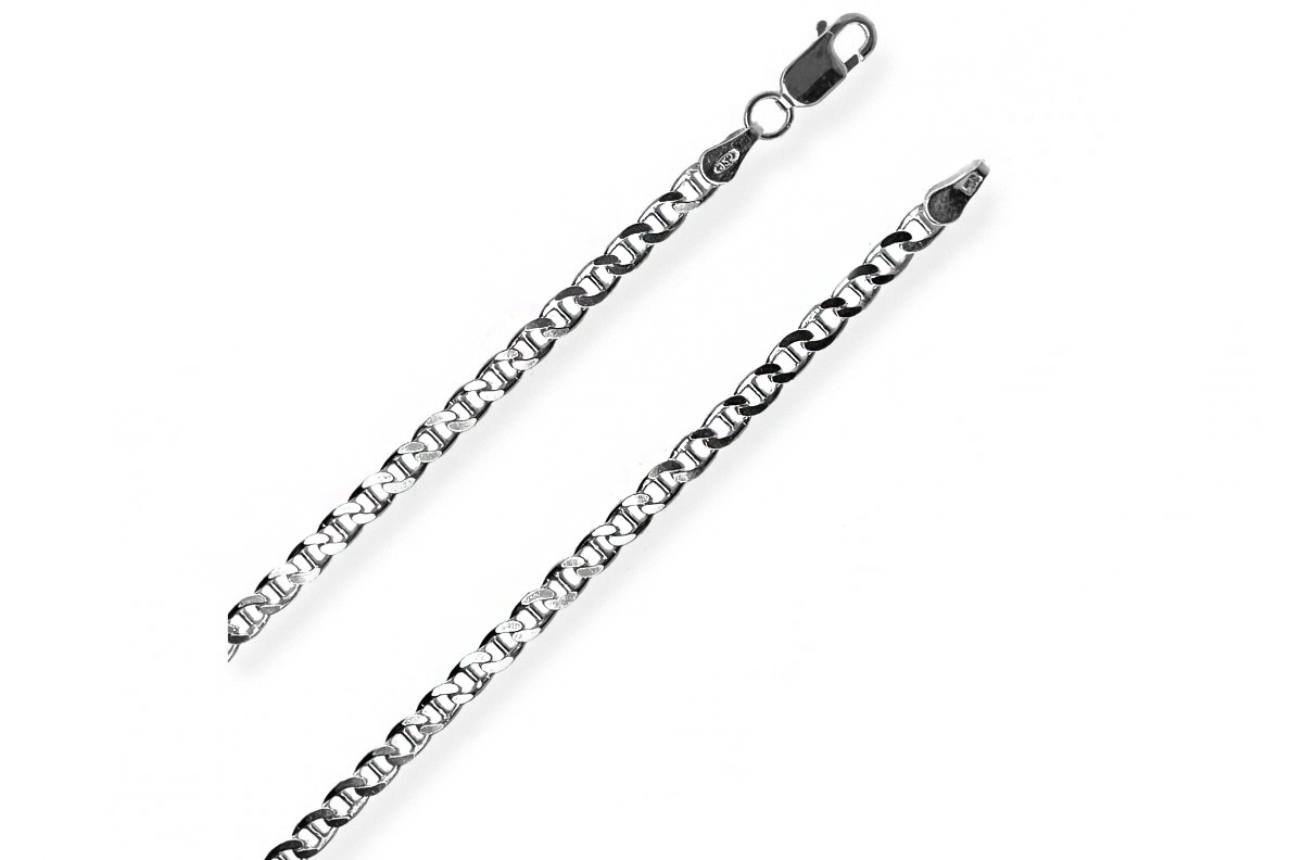 Silver shiny chain - unisex 1