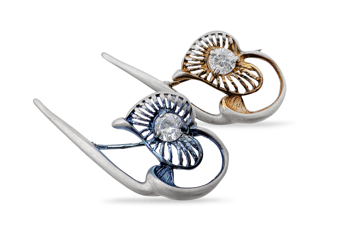Silver brooch - Bindweed Silver brooch - Bindweed
