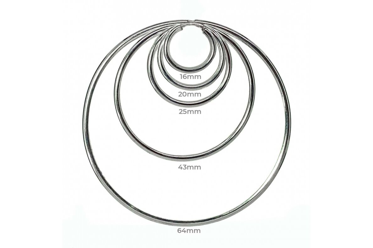 Sidabrinės rinkės, skersmuo 43mm 2 Sidabrinės rinkės, skersmuo 43mm 2