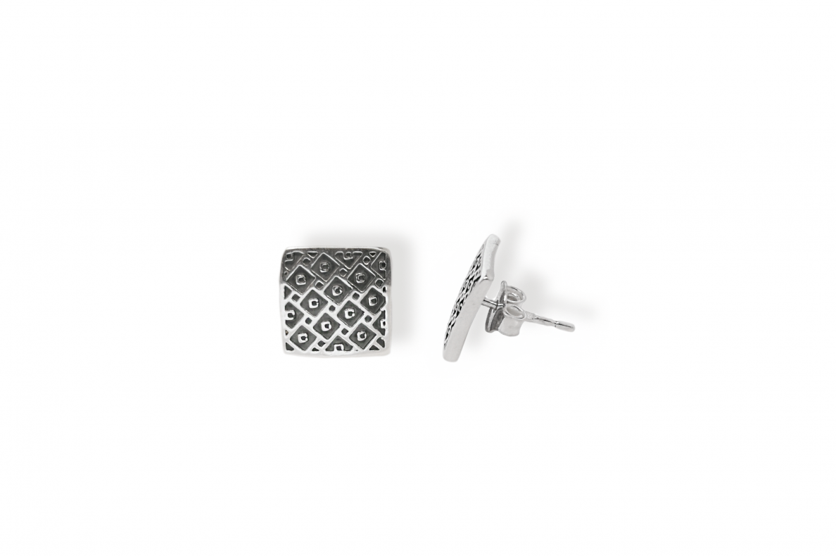 Silver earrings - Mosaic 1 Silver earrings - Mosaic 1