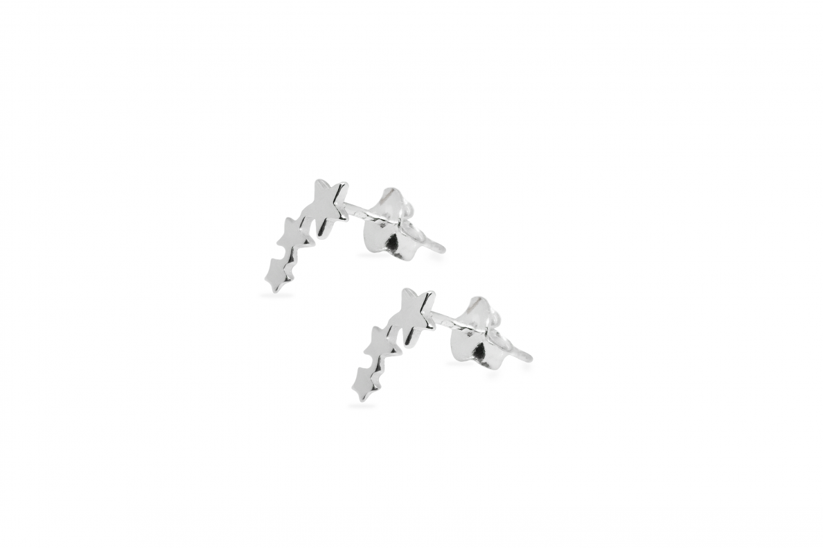Silver earrings - Stars 1 Silver earrings - Stars 1
