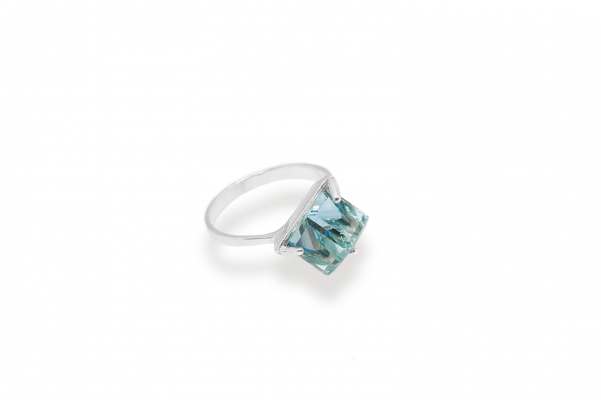 Silver ring - Ice 1