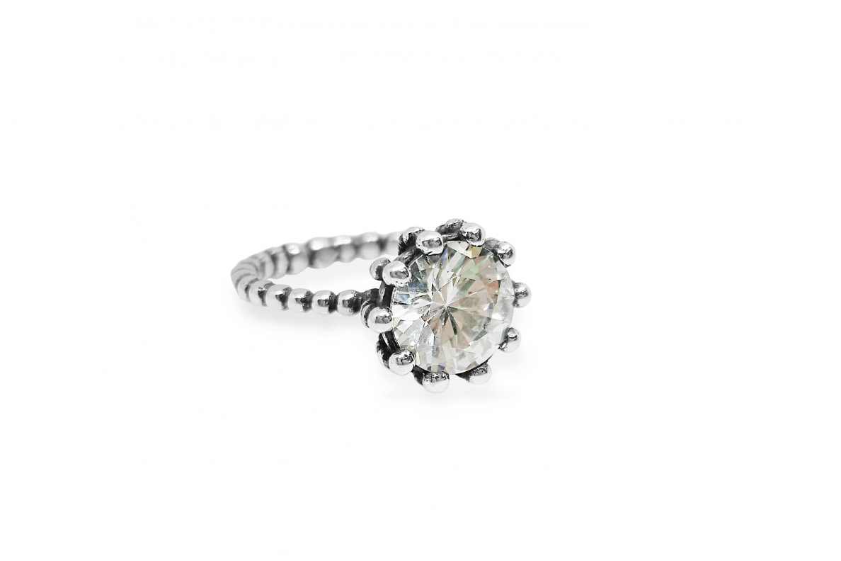 Silver ring with Zircon 2 Silver ring with Zircon 2