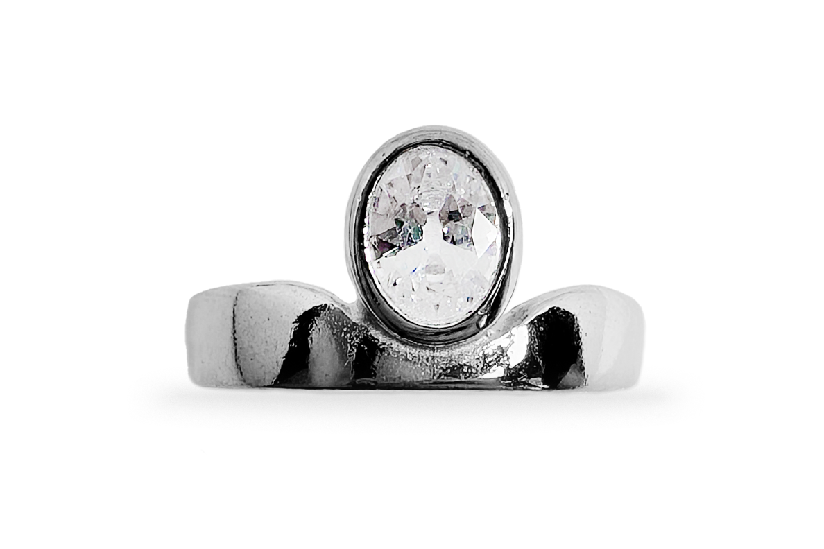 Silver ring with Zircon 2 Silver ring with Zircon 2