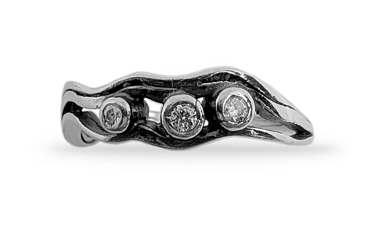 Silver ring with Zircon 2 Silver ring with Zircon 2